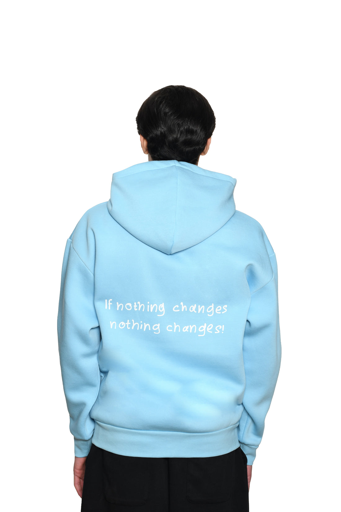 LENG HOODIE NOTHING CHANGES “LIGHT BLUE”